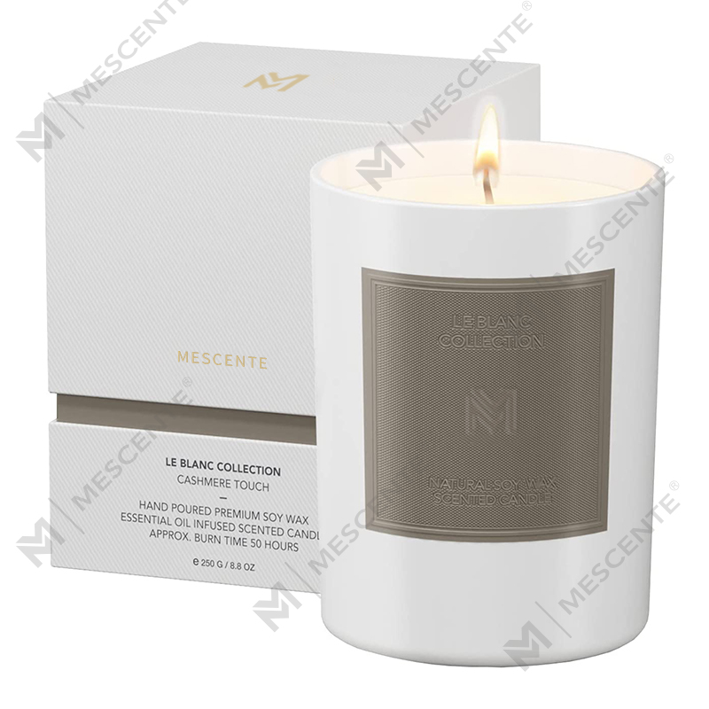 Set di candele in cera di soia per aromaterapia natalizia di lusso personalizzate all'ingrosso M&Scent