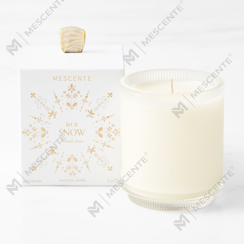 Candele di soia profumate biologiche fatte in casa con logo personalizzato M&Scent Etichetta privata in barattolo di vetro