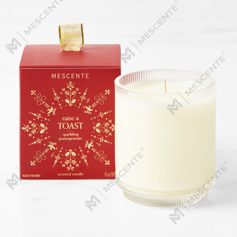 Candele di soia profumate biologiche fatte in casa con logo personalizzato M&Scent Etichetta privata in barattolo di vetro