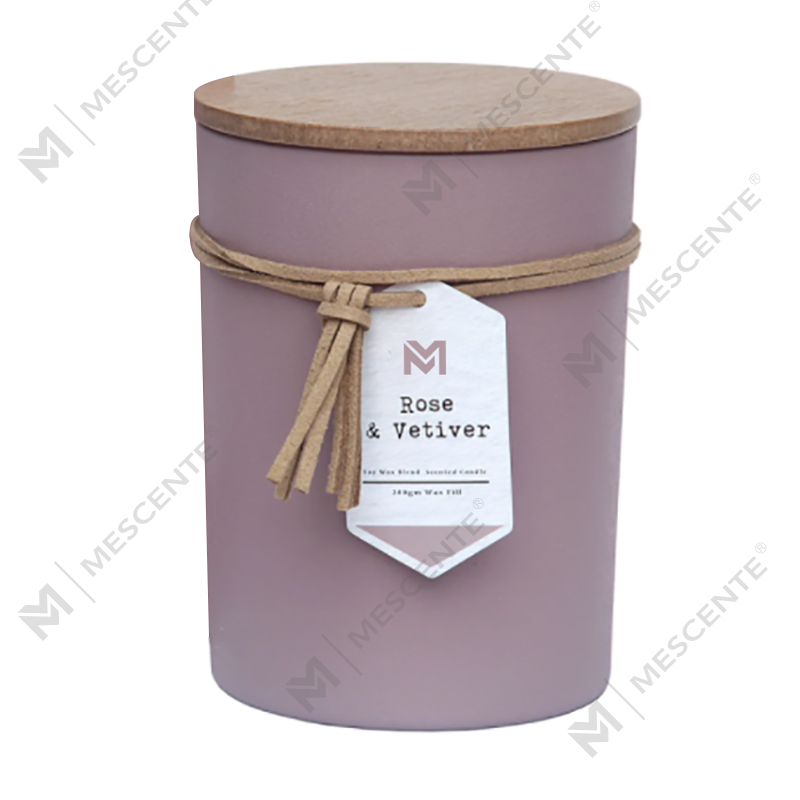 M&S profumo Set regalo per candele in cera di soia con profumo per aromaterapia con coperchio in legno con etichetta privata all'ingrosso in barattolo di vetro