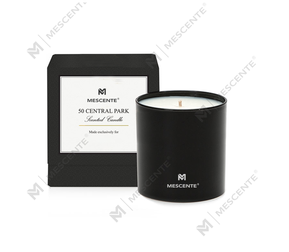 Candele per aromaterapia maschile cromate di lusso all'ingrosso con etichetta privata di profumo M&S da 22 Oz con cristalli all'interno