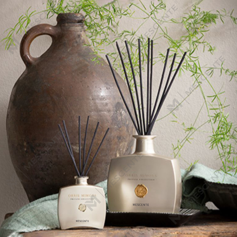 Diffusore a bastoncini di fragranza per la casa con etichetta privata all'ingrosso M&Scent. Bottiglia creativa Eyfel Sola Flower