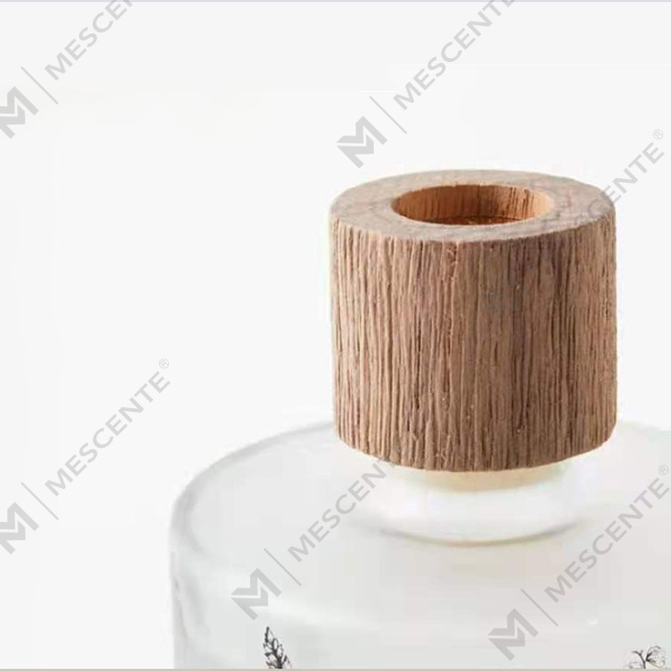 Diffusore a bastoncini di aroma floreale trasparente unico di lusso personalizzato all'ingrosso M&Scent in vetro ambrato decorativo personalizzato senza fuoco