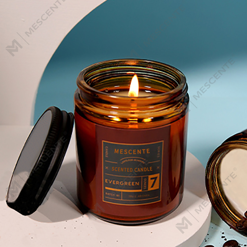Candele di cera di soia profumate di lusso con etichetta privata personalizzata M&Scent con coperchio