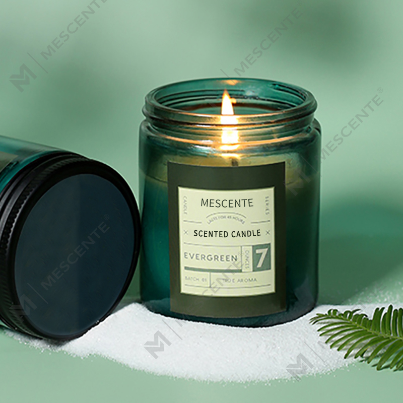 Candele di cera di soia profumate di lusso con etichetta privata personalizzata M&Scent con coperchio