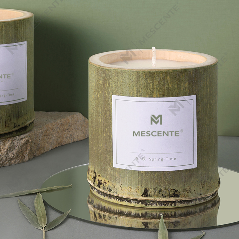 Candele portacandele in legno di lusso M&Scent etichetta privata profumate con scatola