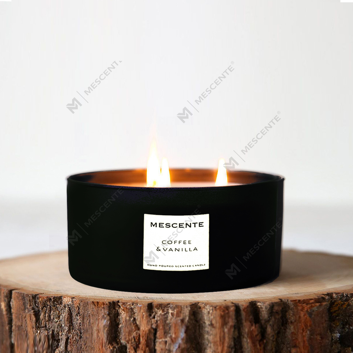 Set regalo di candele decorative per aromaterapia con 3 stoppini profumati alla palma da cocco M&Scent