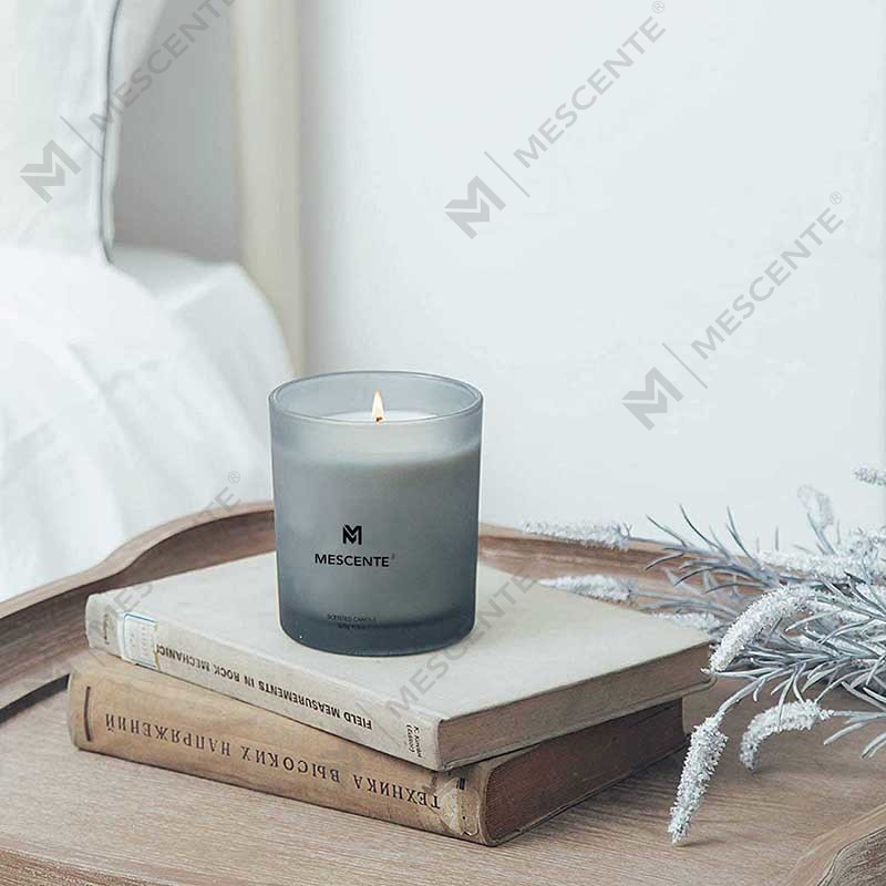 Candele profumate alla cera di soia con stoppino alla lavanda con etichetta privata più vendute di lusso personalizzato all'ingrosso M&Scent