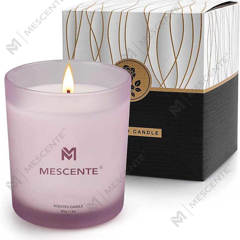 Candele profumate alla cera di soia con stoppino alla lavanda con etichetta privata più vendute di lusso personalizzato all'ingrosso M&Scent