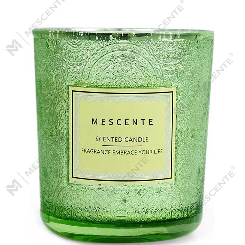 Produttori personalizzati all'ingrosso Decorazioni per la casa di lusso Confezione regalo Candela profumata in cera a colori con fiori secchi