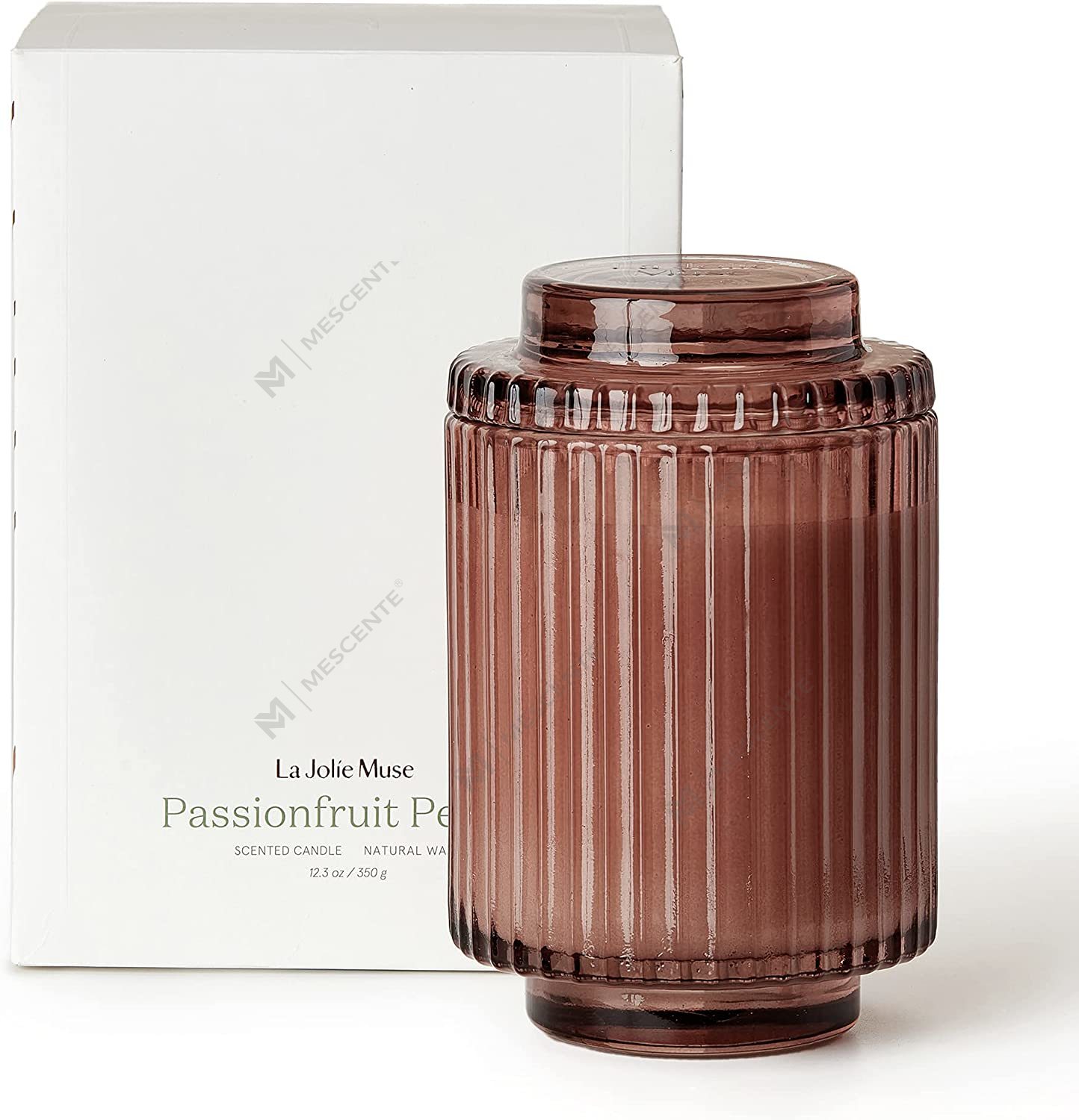 Set di candele profumate alla rosa con cera di soia biologica in ceramica rotonda con logo personalizzato all'ingrosso Spa con fiori secchi di cristallo
