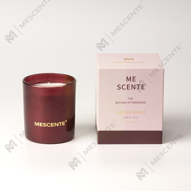Profumi per candele profumate per aromaterapia in vasetti di candele nere di Natale con etichetta privata M&Scent