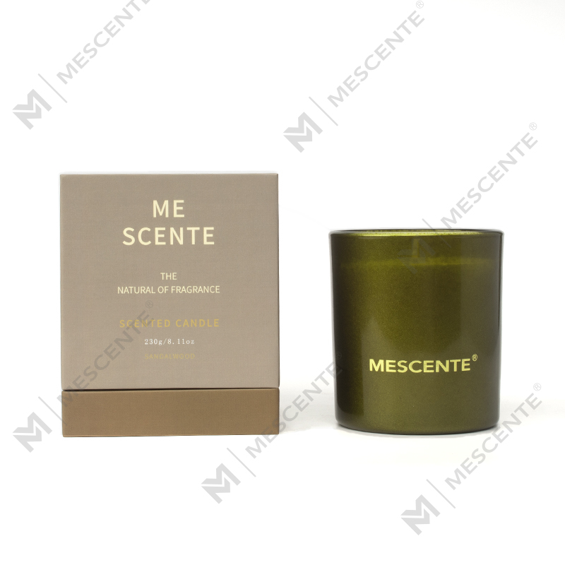 Profumi per candele profumate per aromaterapia in vasetti di candele nere di Natale con etichetta privata M&Scent