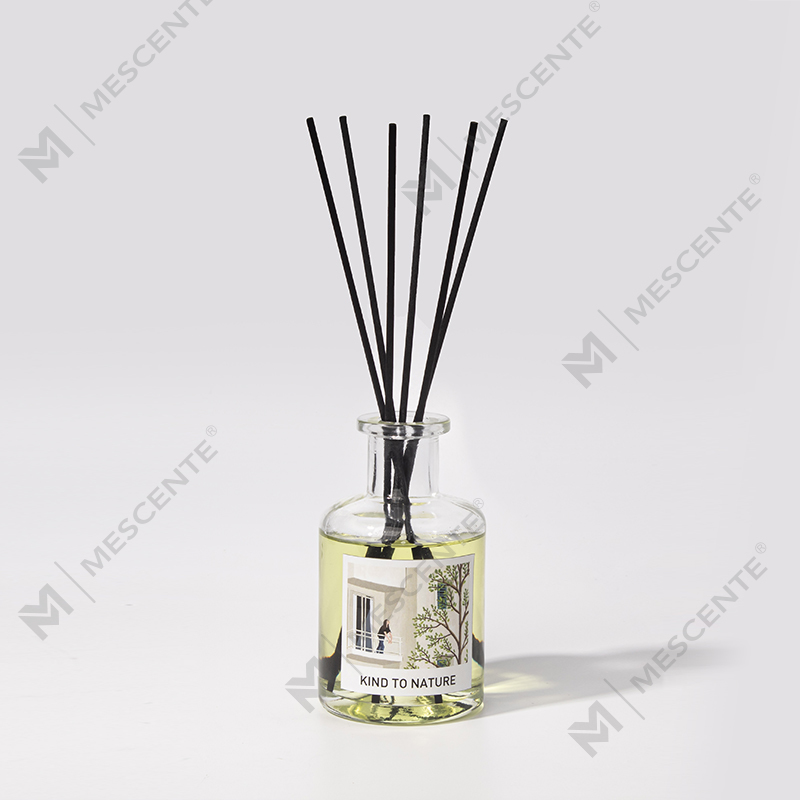 M&Scent Diffusore a bastoncini di olio essenziale decorativo di lusso in bottiglia grande con set regalo di fiori secchi