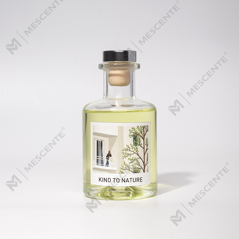 M&Scent Diffusore a bastoncini di olio essenziale decorativo di lusso in bottiglia grande con set regalo di fiori secchi