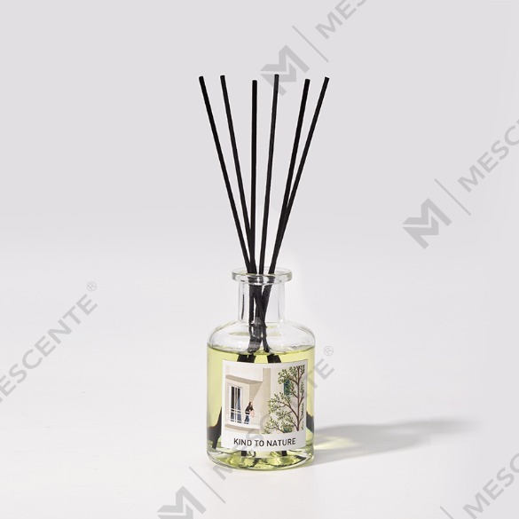 Diffusore a bastoncini di legno personalizzato M&Scent da 200 ml con bottiglia bianca con scatola