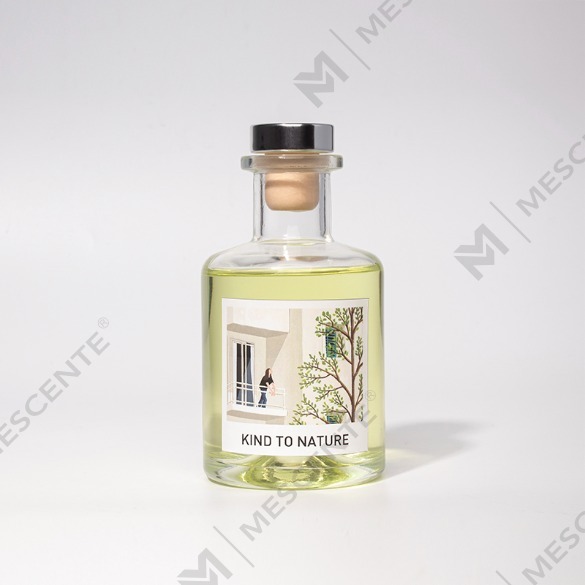 Diffusore a bastoncini di legno personalizzato M&Scent da 200 ml con bottiglia bianca con scatola