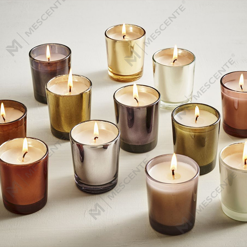 Candele di cera di soia profumate natalizie per fragranze per la casa personalizzate di lusso M&Scent con coperchio