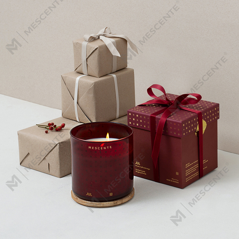 M&Scent Candele di cera di soia profumate decorative natalizie personalizzate fatte a mano di lusso con confezione regalo