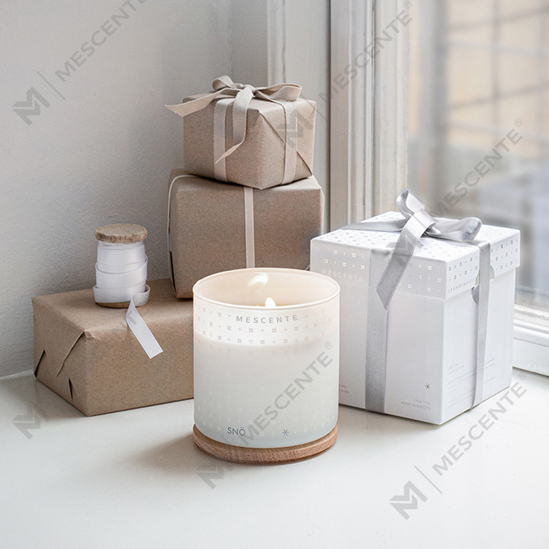 M&Scent Candele di cera di soia profumate decorative natalizie personalizzate fatte a mano di lusso con confezione regalo