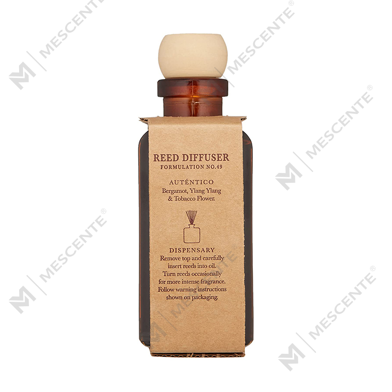Diffusore a bastoncino liquido con etichetta privata a forma di fiore in oro rosa personalizzato di lusso M&Scent con confezione regalo