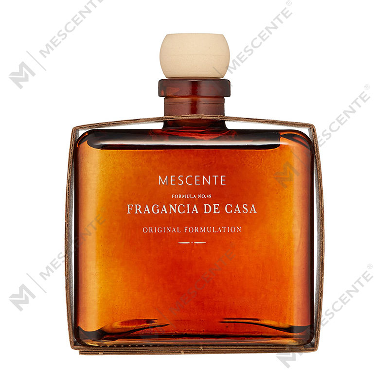 Diffusore a bastoncino liquido con etichetta privata a forma di fiore in oro rosa personalizzato di lusso M&Scent con confezione regalo