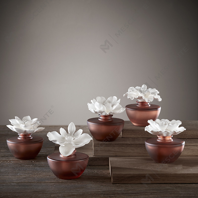 Olio per diffusore di aromi con mini profumo di fiori bianchi, set regalo con diffusori a bastoncini di fragranza tailandese