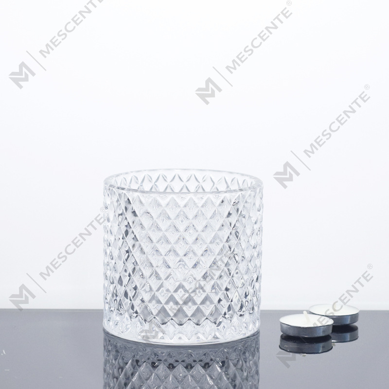 Barattoli per candele grandi M&Scent da 3 stoppini rosa con coperchio, sfusi, barattolo per candele in ceramica per realizzare candele