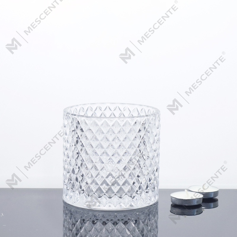 Barattoli per candele grandi M&Scent da 3 stoppini rosa con coperchio, sfusi, barattolo per candele in ceramica per realizzare candele
