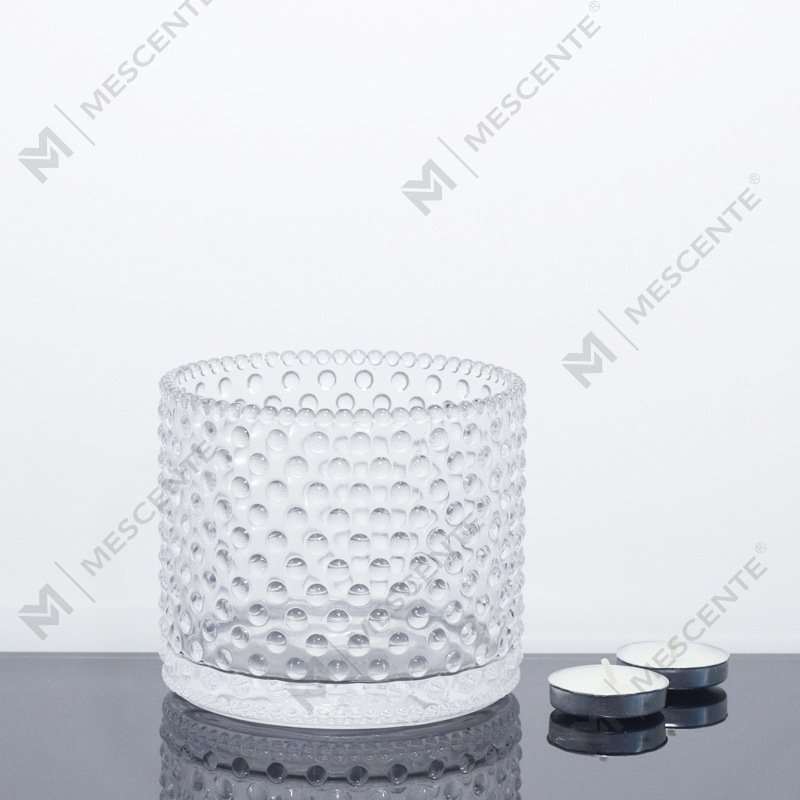 Barattoli per candele grandi M&Scent da 3 stoppini rosa con coperchio, sfusi, barattolo per candele in ceramica per realizzare candele