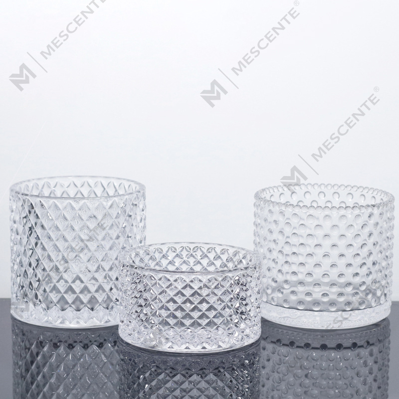 Barattoli per candele grandi M&Scent da 3 stoppini rosa con coperchio, sfusi, barattolo per candele in ceramica per realizzare candele