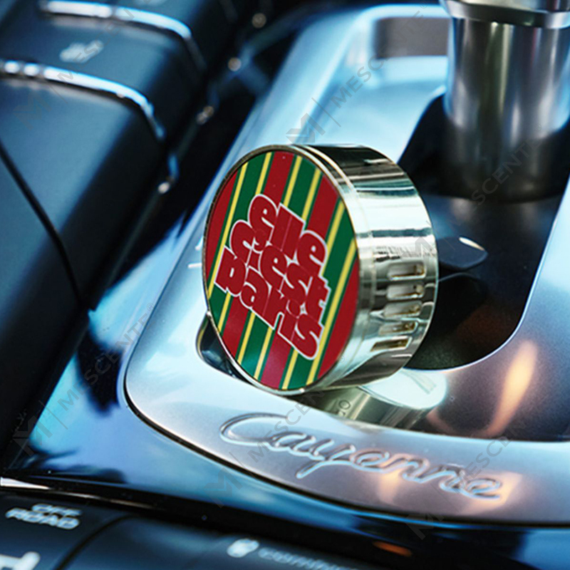 Diffusore deodorante per auto con profumo liquido di lusso M&Scent con medaglione a clip appeso