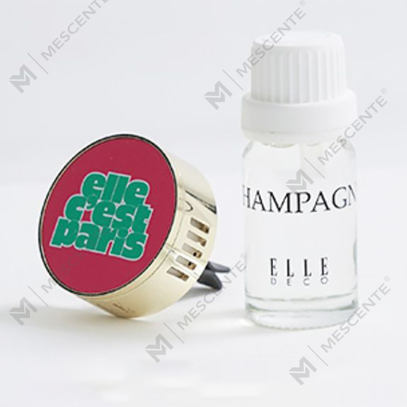 Diffusore deodorante per auto con profumo liquido di lusso M&Scent con medaglione a clip appeso
