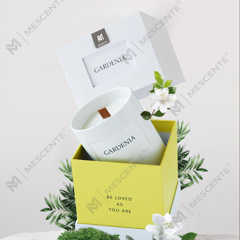 M&Scent all'ingrosso vasetti di vetro per fragranze per la casa di lusso personalizzate candele profumate in cera di soia