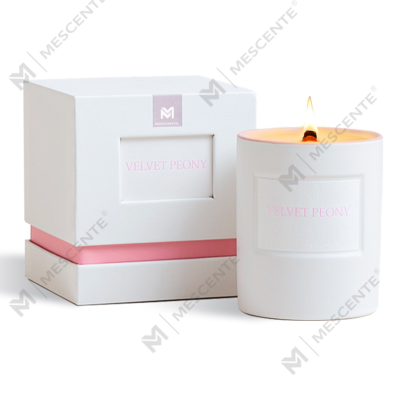 M&Scent all'ingrosso vasetti di vetro per fragranze per la casa di lusso personalizzate candele profumate in cera di soia