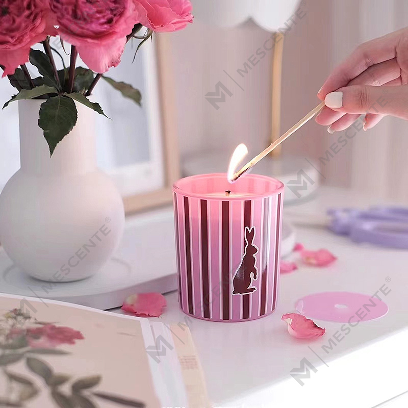 M&Scent all'ingrosso vasetti di vetro per fragranze per la casa di lusso personalizzate, candele profumate in cera di soia