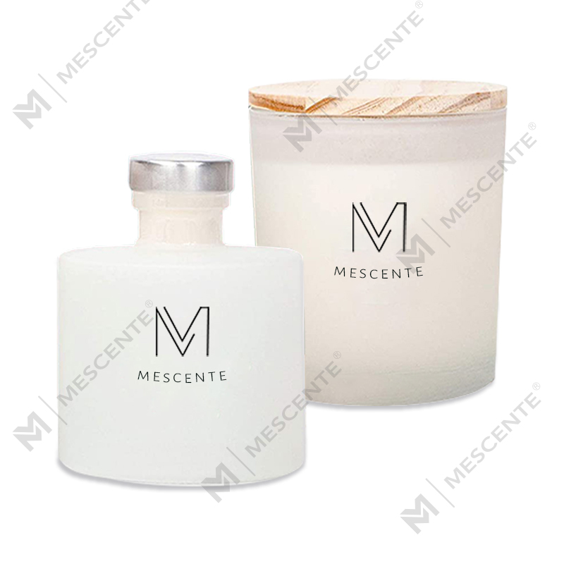 Set regalo con diffusore a bastoncini, candele di soia profumate con aroma di decorazioni autunnali personalizzate di lusso M&Scent