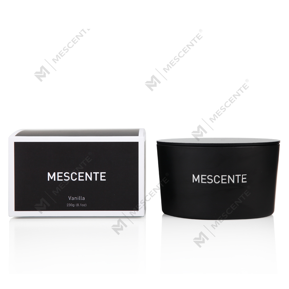 Mescente Wholesale Etichetta privata Barattolo di vetro 3 stoppini Candela profumata al 100% cera di soia