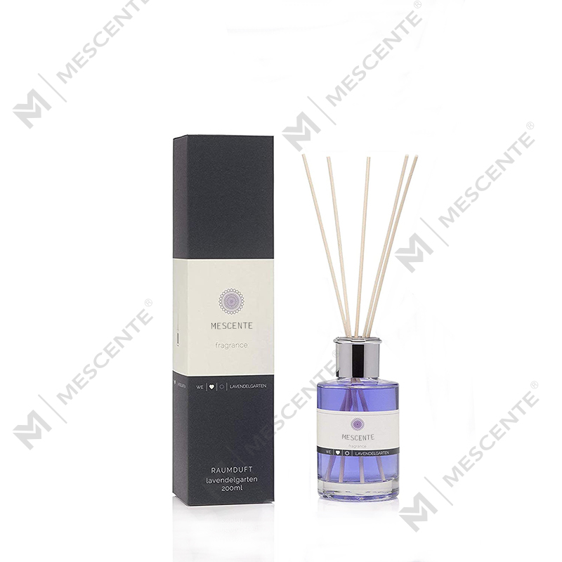 Diffusore a bastoncino liquido con etichetta privata a forma di fiore personalizzato di lusso M&Scent con confezione regalo