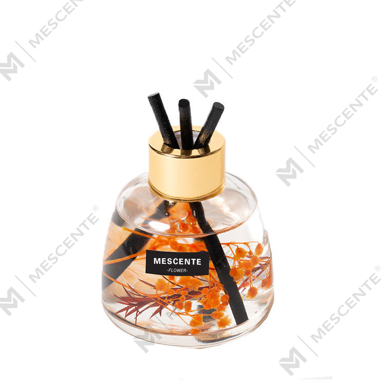Mini bottiglia bianca profumo di fiori aroma diffusore a bastoncini, set regalo con diffusore a bastoncini di fragranza tailandese