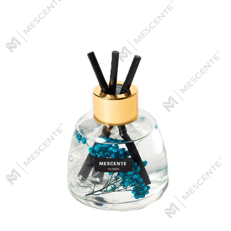 Mini bottiglia bianca profumo di fiori aroma diffusore a bastoncini, set regalo con diffusore a bastoncini di fragranza tailandese