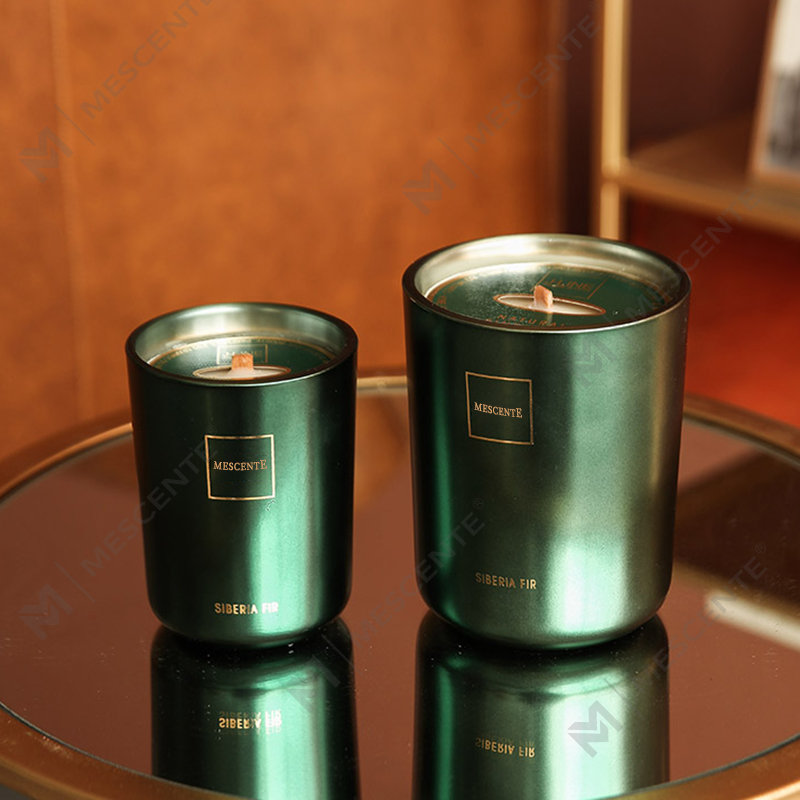 Candela aromatica con stoppino in legno di cera di soia profumata a marchio privato di lusso personalizzato all'ingrosso M&Scent