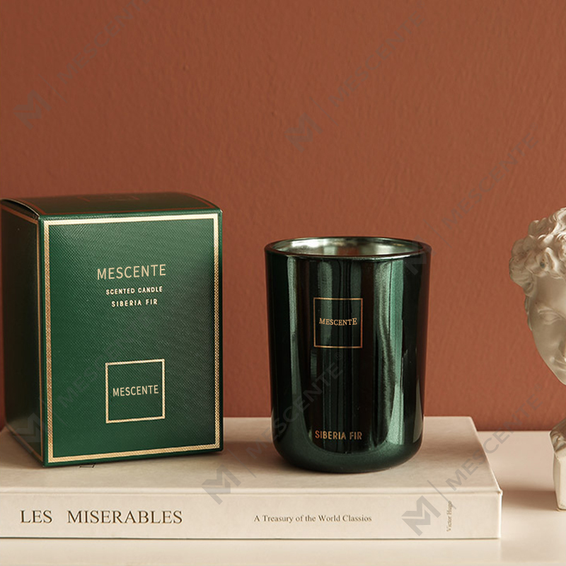 Candela aromatica con stoppino in legno di cera di soia profumata a marchio privato di lusso personalizzato all'ingrosso M&Scent