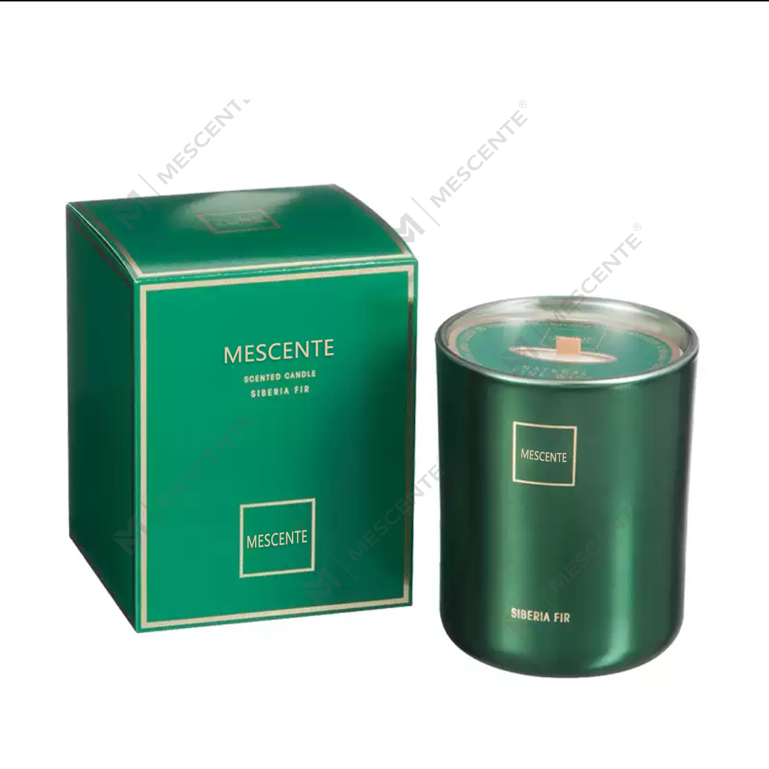 Candela aromatica con stoppino in legno di cera di soia profumata a marchio privato di lusso personalizzato all'ingrosso M&Scent