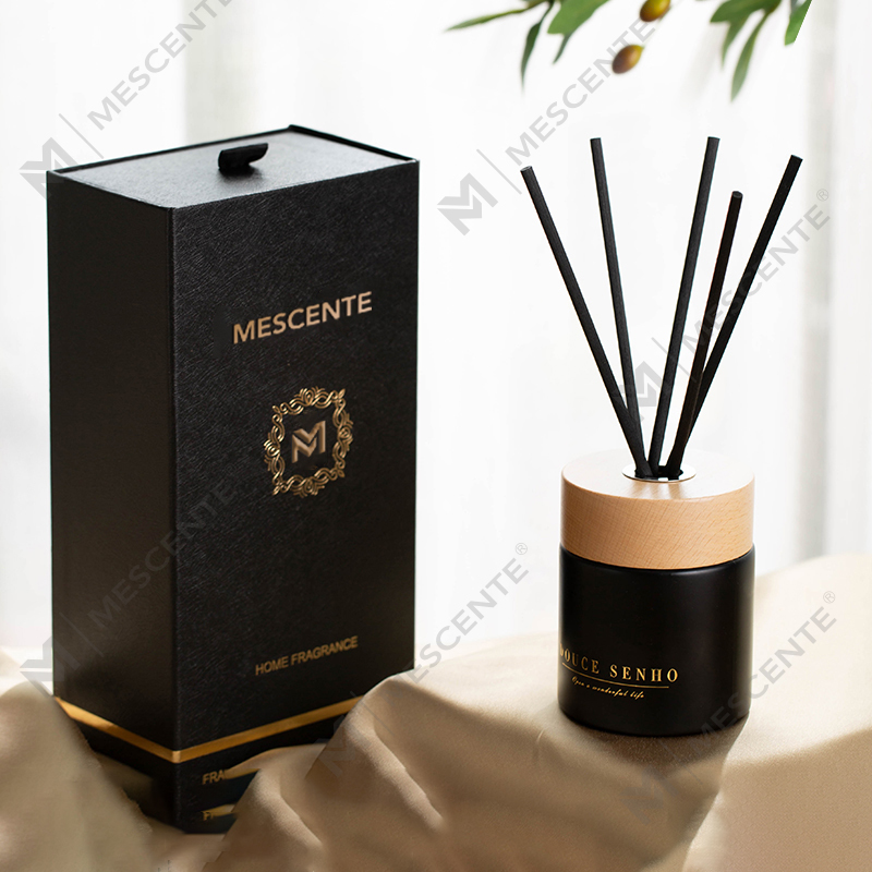 M&Scent Black Bottle Profumo Aroma Diffusore a bastoncino Olio, Fragranza Tailandese Diffusori a bastoncino Set regalo