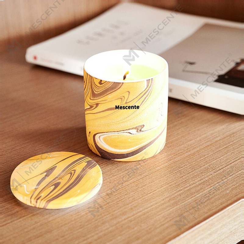 M&Scent Candela aromatizzata con stoppino in legno di cera di soia profumata a marchio privato di lusso personalizzato all'ingrosso all'ingrosso