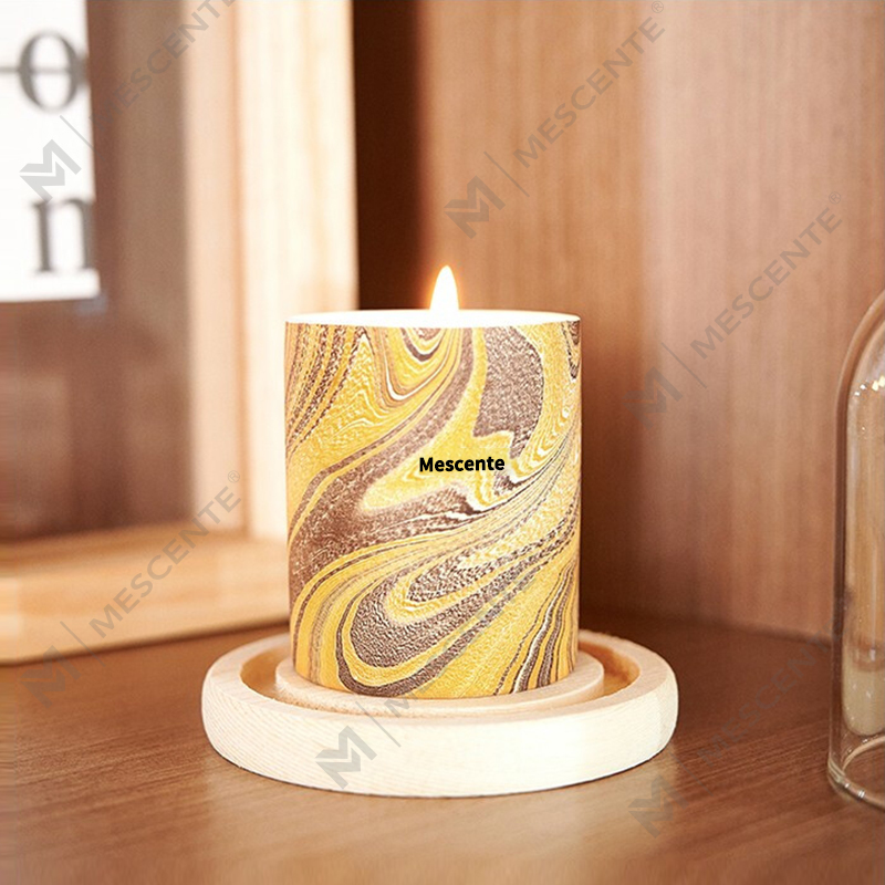 M&Scent Candela aromatizzata con stoppino in legno di cera di soia profumata a marchio privato di lusso personalizzato all'ingrosso all'ingrosso