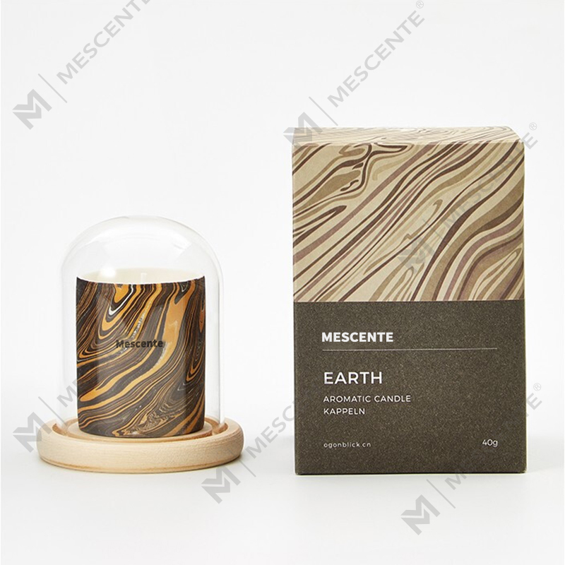 M&Scent Candela aromatizzata con stoppino in legno di cera di soia profumata a marchio privato di lusso personalizzato all'ingrosso all'ingrosso
