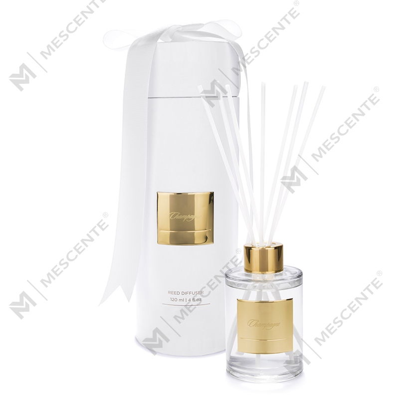 Diffusore a lamella per bottiglia di tè verde ambrato moderno M&Scent con tappoA29261-1