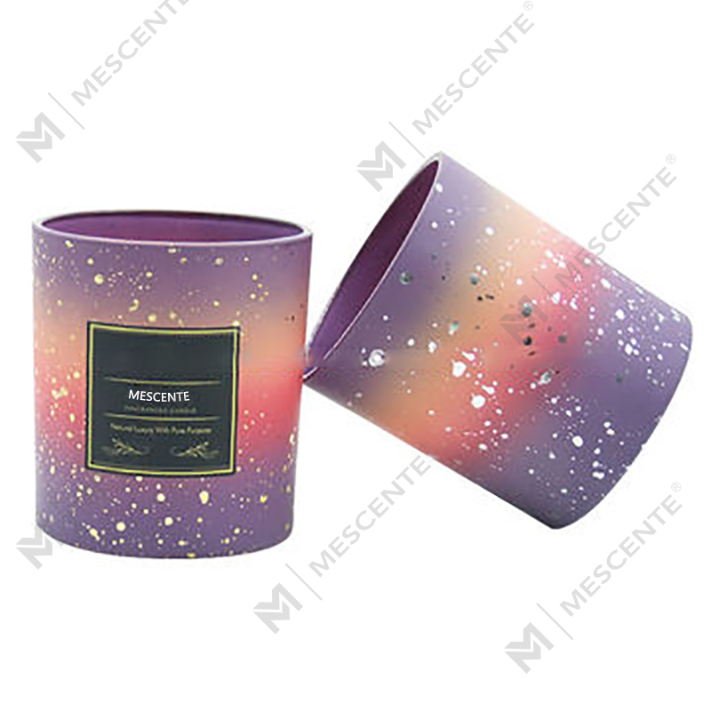 Barattoli di candela glassati vuoti personalizzati all'ingrosso M&Scent per realizzare candele con coperchio